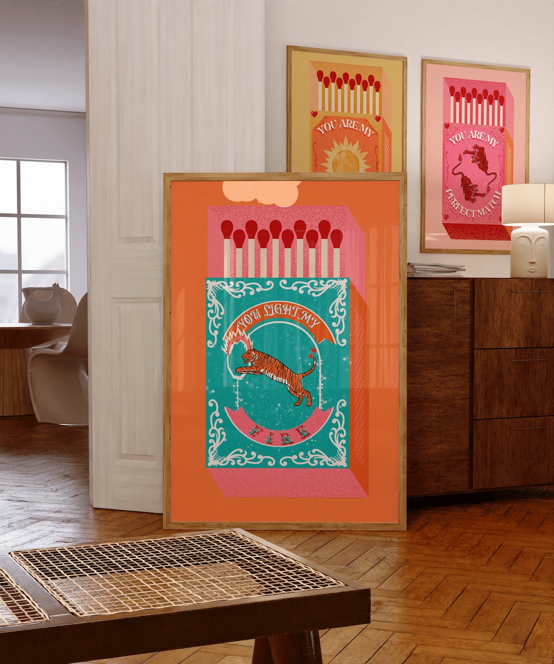 Lighting Decoration Ideas - You Light My Fire Orange Matchbox