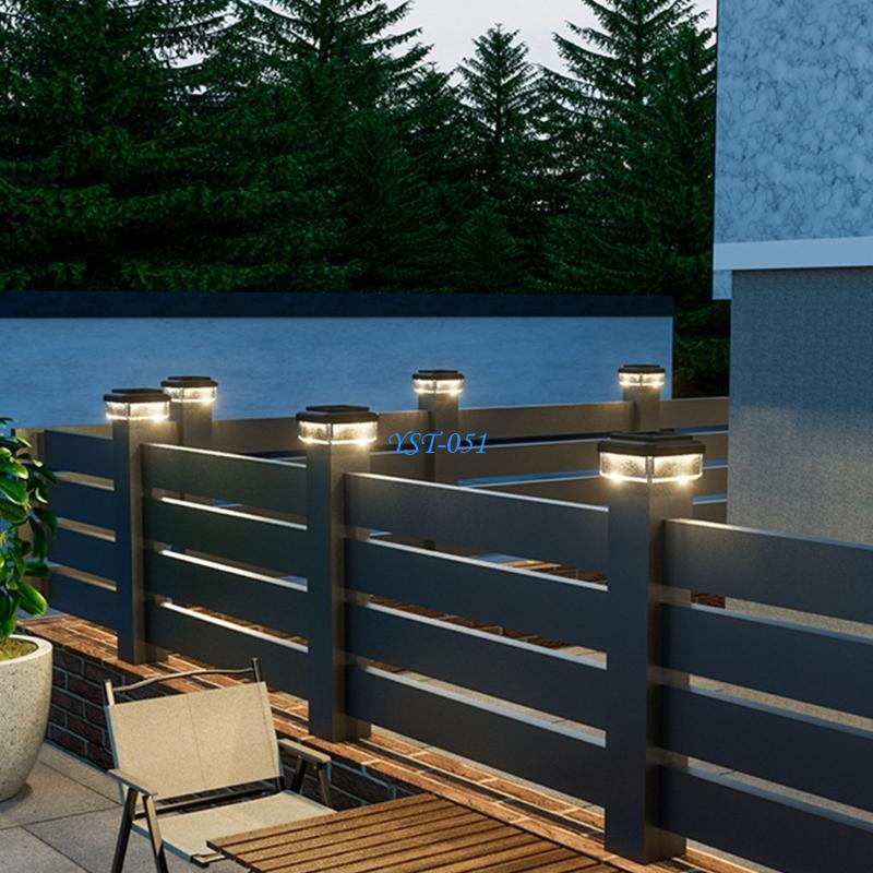 Decor Lighting Solution - E15A Waterproof Solar LED Pillar Light