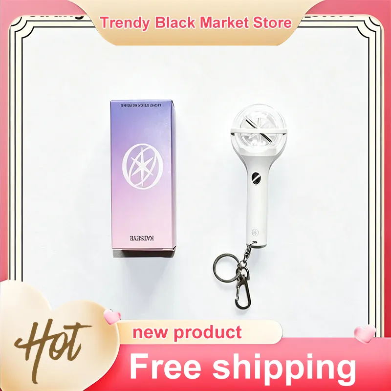 Decor Lighting Fans - New Katseye Mini Light Stick Keychain