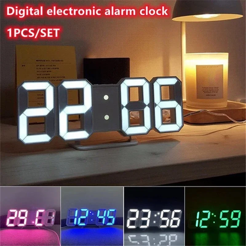 Decoration for Bedroom 3D Digi - Lighting Home Decor Wall Clocks 评论和价格
