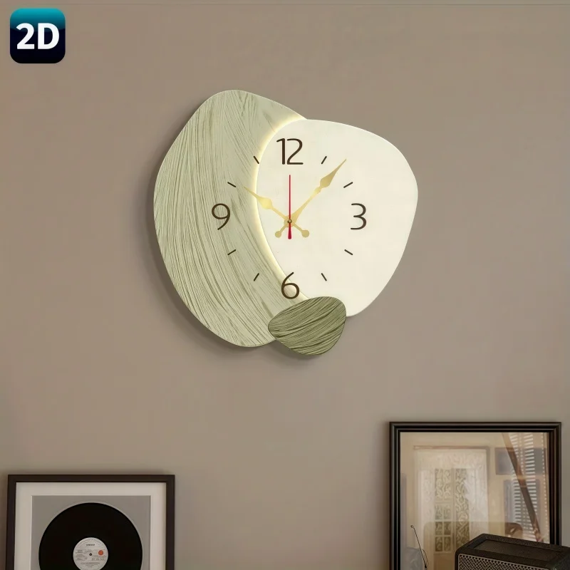2D Flat, Wooden Silent Wall Cl - Lighting Home Decor Wall Clocks 评论和价格