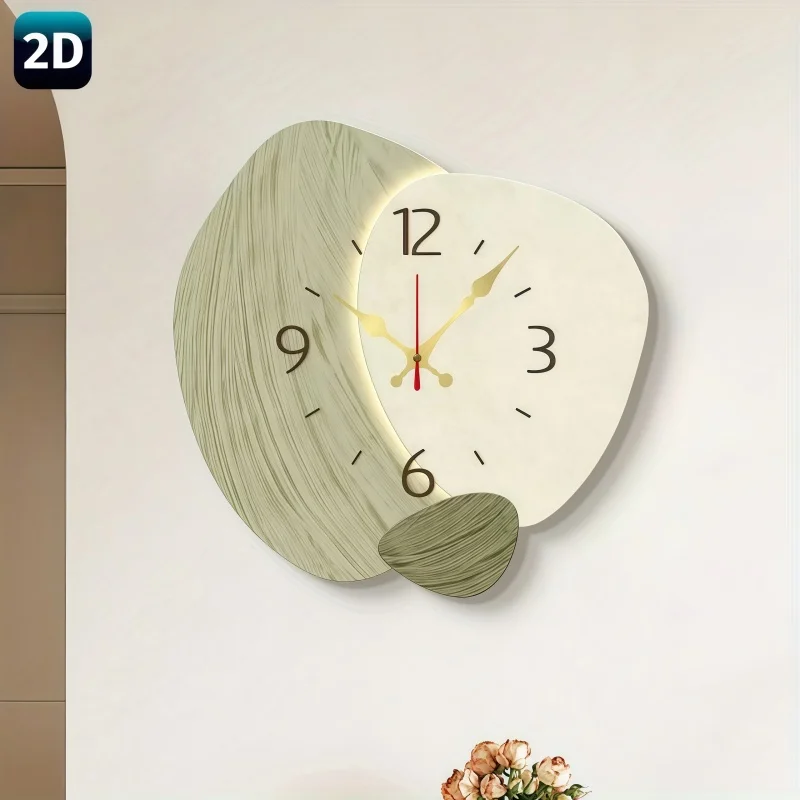2D Flat, Wooden Silent Wall Cl - Lighting Home Decor Wall Clocks 评论和价格