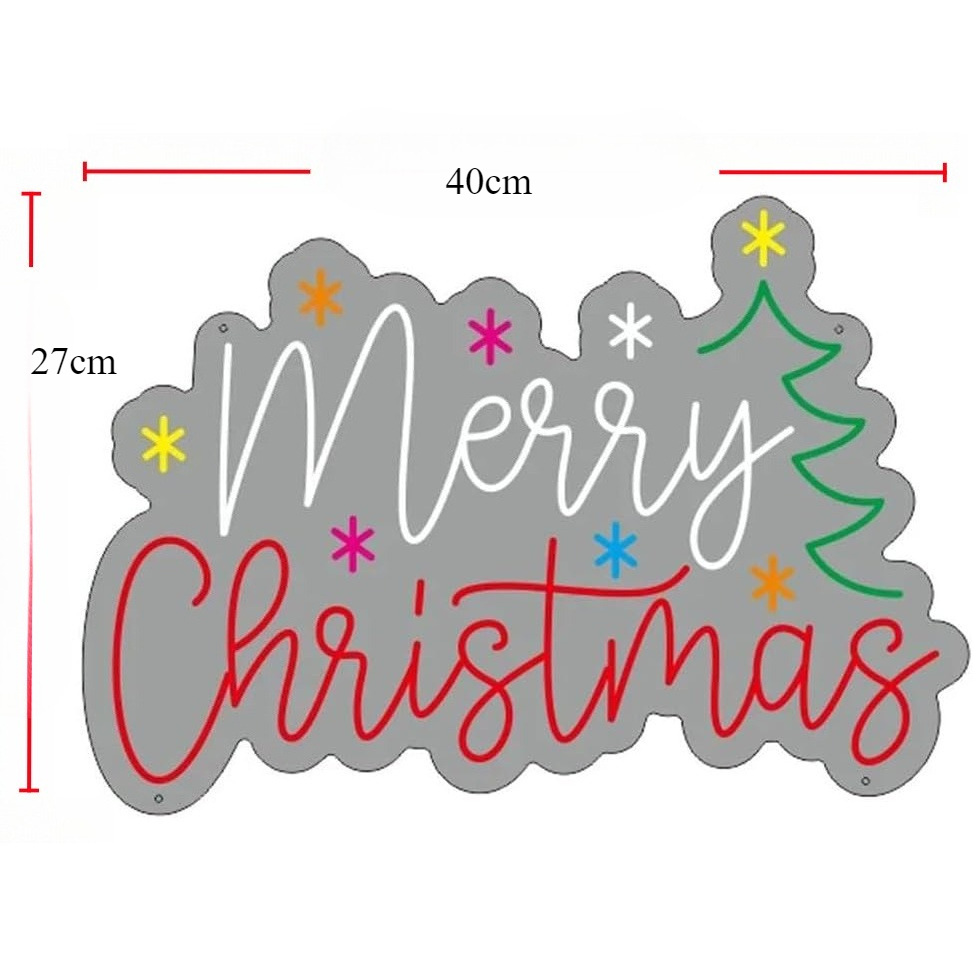 Merry Christmas Neon Sign with - Lighting Home Decor Ideas 评论和价格