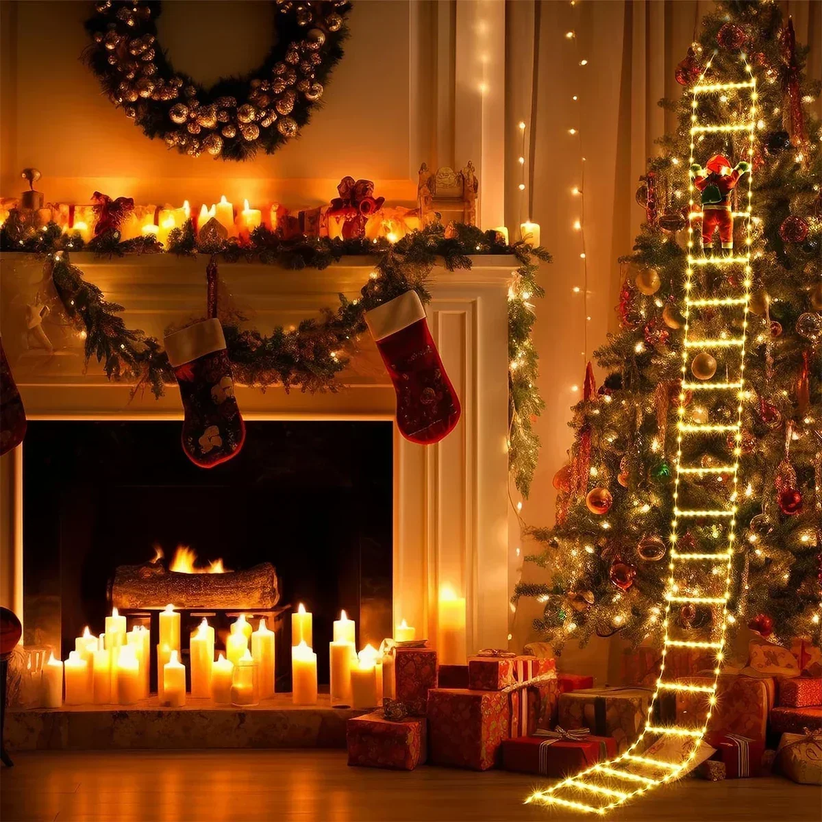 LED Ladder Light for Santa Cla - Lighting Tree Decor 评论和价格