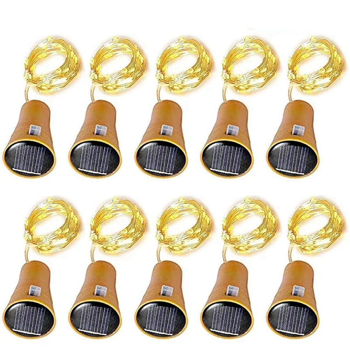 LUCKshopping 20Pcs Solar Wine  - Decor Lighting Cork 评论和价格