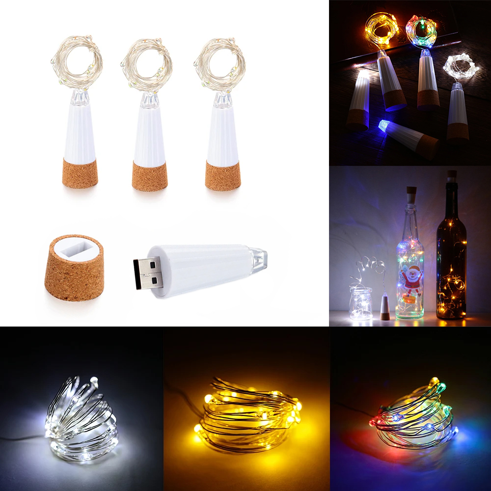 2m 20 LED Cork Bottle Fairy Li - Decor Lighting Cork 评论和价格