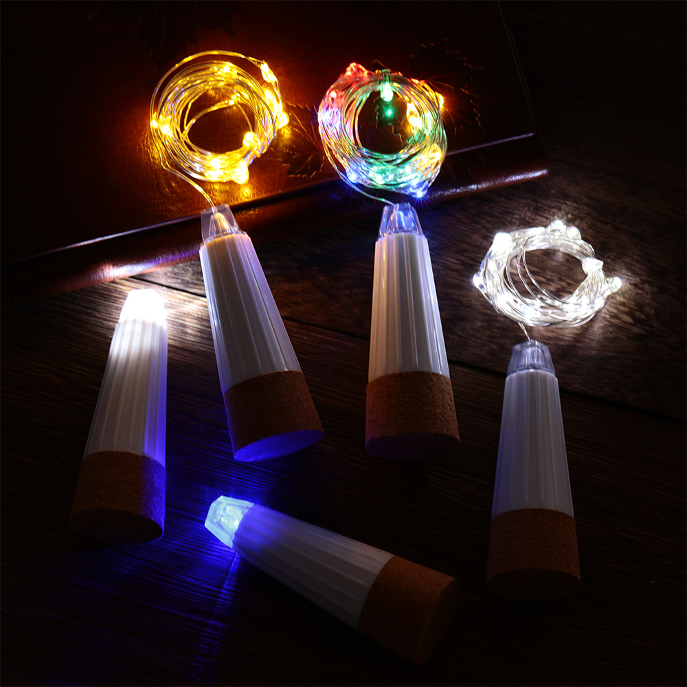 2m 20 LED Cork Bottle Fairy Li - Decor Lighting Cork 评论和价格