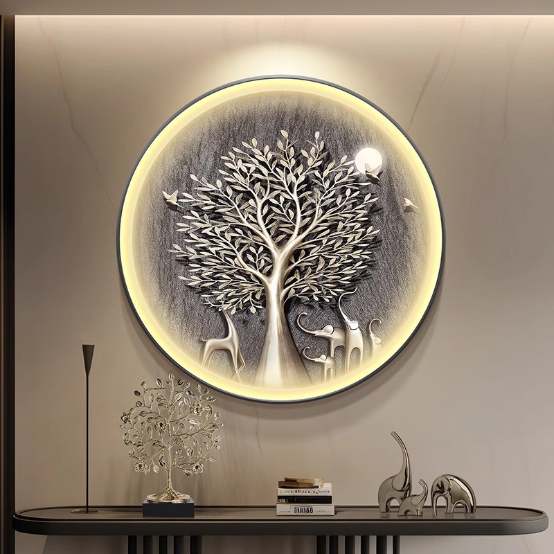 Elephant-themed circular porch - Elements Lighting Decor 评论和价格