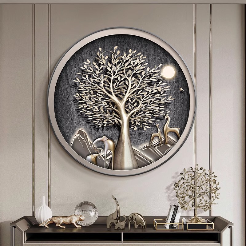 Elephant-themed circular porch - Elements Lighting Decor 评论和价格