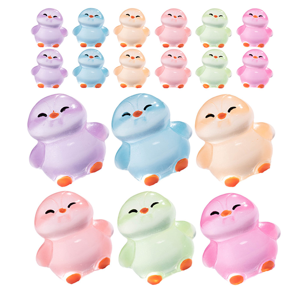 18Pcs Glowing Resin Penguins:  - Lighting Home Decor Ideas 评论和价格
