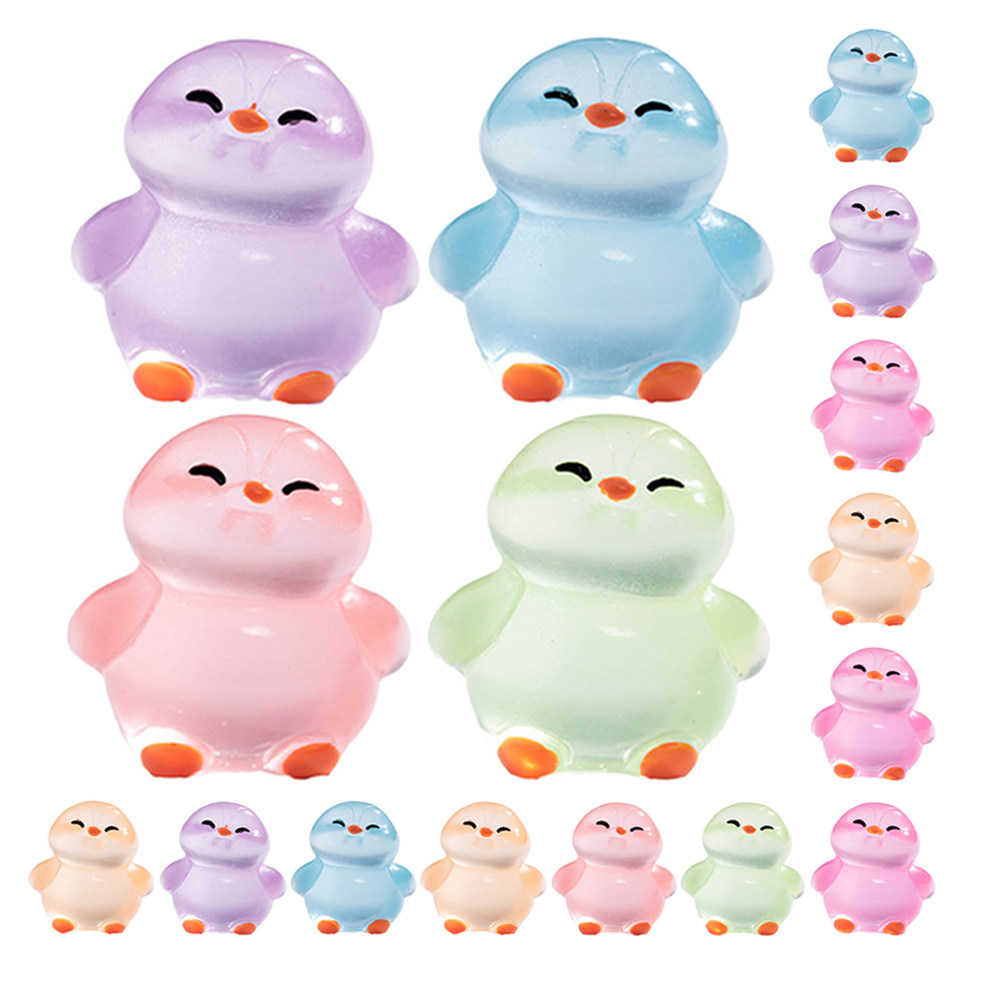 18Pcs Glowing Resin Penguins:  - Lighting Home Decor Ideas 评论和价格