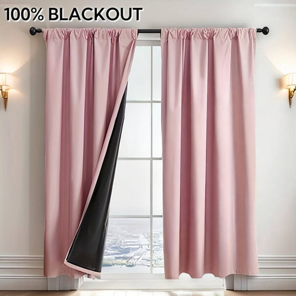 1pc 100% Blackout Curtain with - Lighting Decoration Ideas 评论和价格