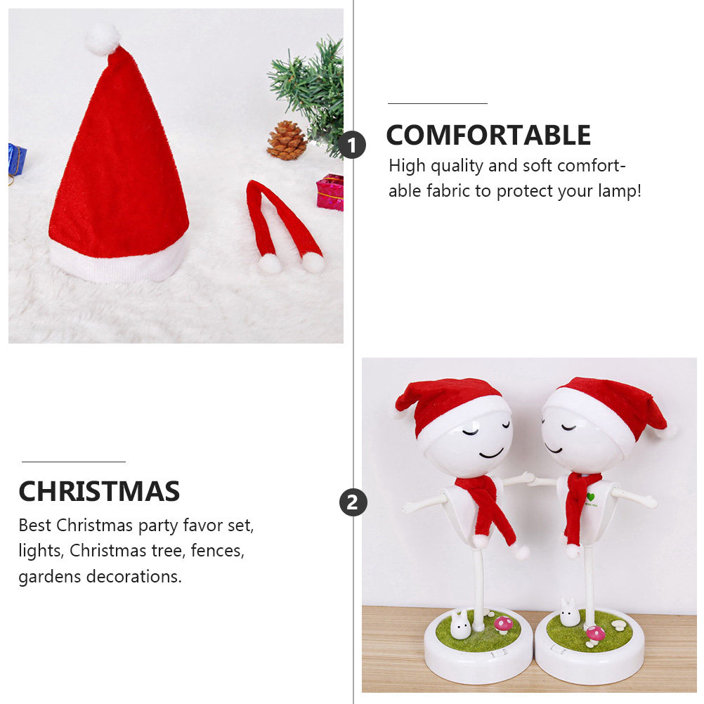 1Set Christmas Hat Scarf Decor - Lighting Tree Decor 评论和价格