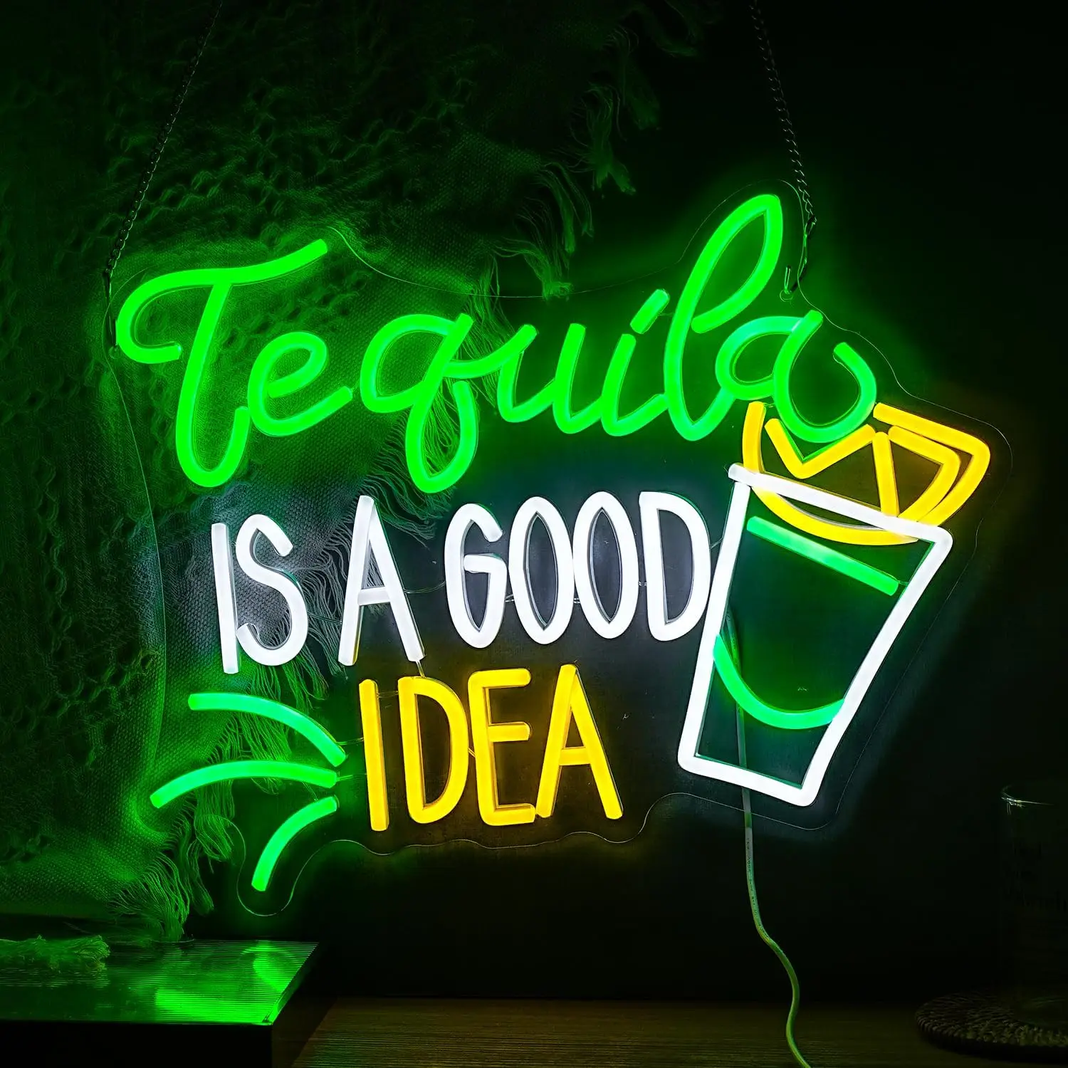 Tequila Is A Good Idea Neon Si - Lighting Home Decor Ideas 评论和价格