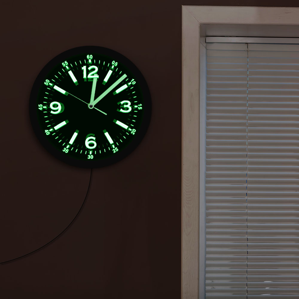 Modern Design LED Neon Light W - Lighting Home Decor Wall Clocks 评论和价格