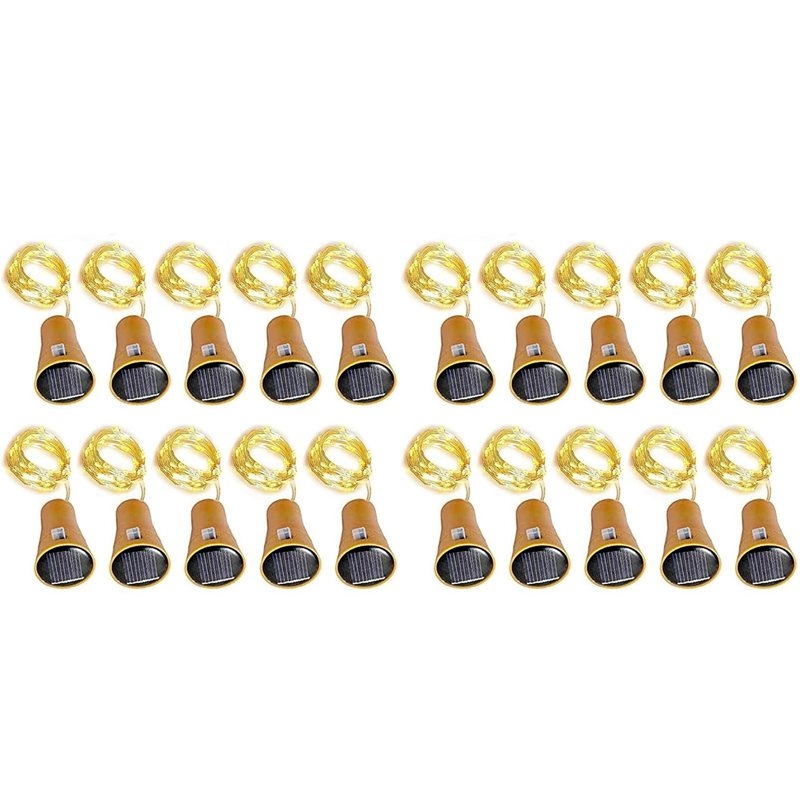ABHU 20Pcs Solar Wine Bottle S - Decor Lighting Cork 评论和价格