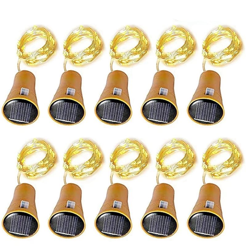ABHU 20Pcs Solar Wine Bottle S - Decor Lighting Cork 评论和价格