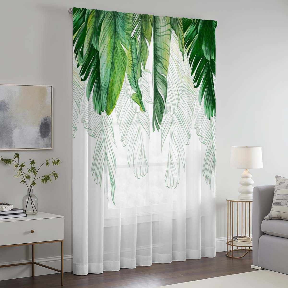 Nordic Style Window Curtain Pa - Elements Lighting Decor 评论和价格