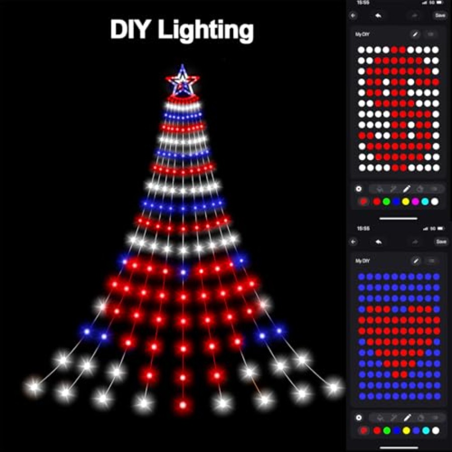Smart 4th of July Decorations  - Lighting Tree Decor 评论和价格