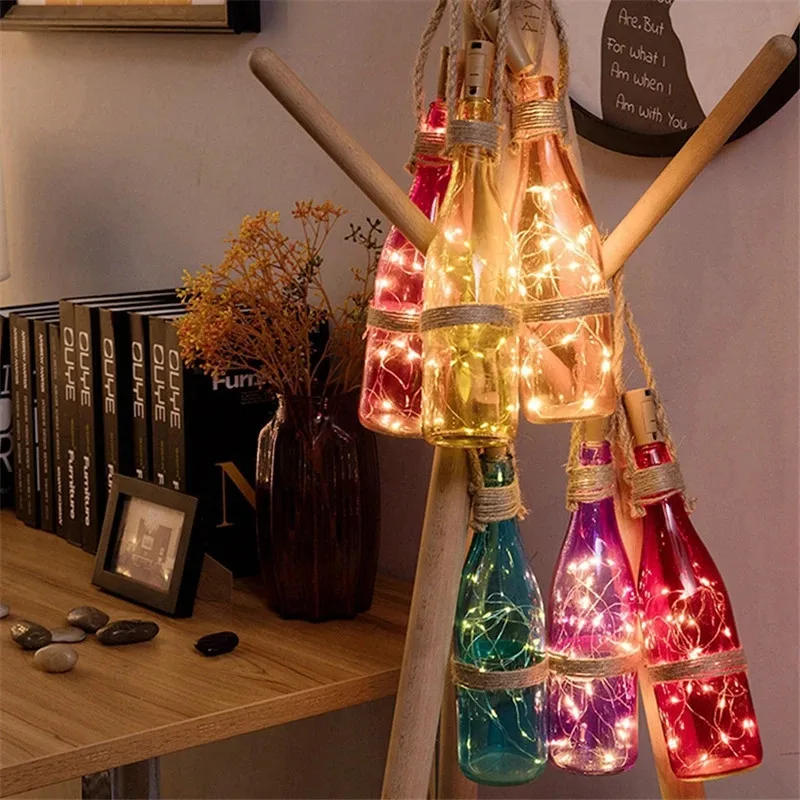 6pcs 20led Wine Bottle with Co - Decor Lighting Cork 评论和价格