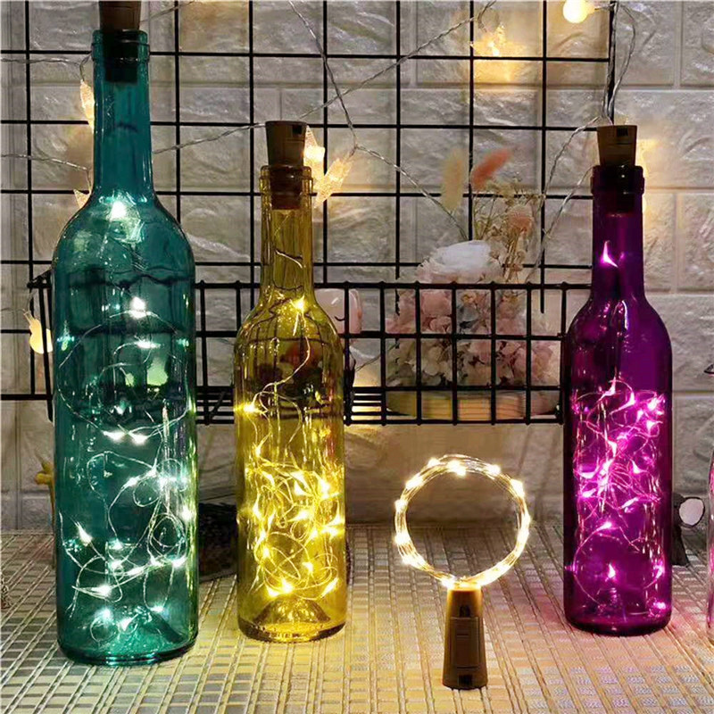 6pcs 20led Wine Bottle with Co - Decor Lighting Cork 评论和价格
