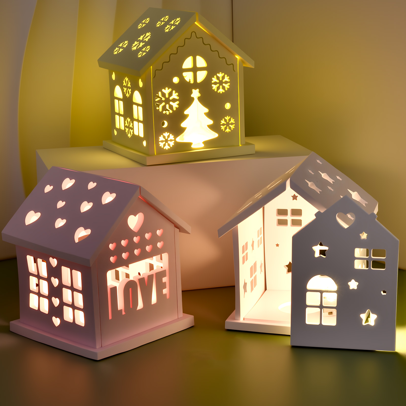 3D House Silicone Mold DIY Chr - Candle Holder Set 评论和价格