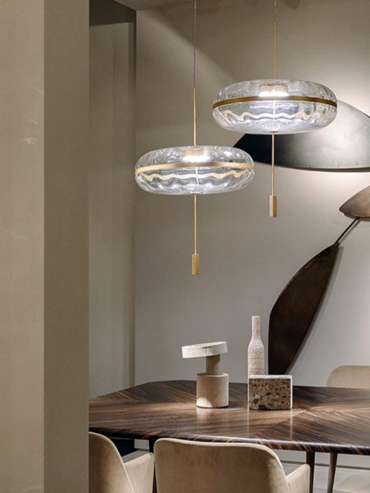 Nordic Postmodern Circular Gla - Lighting Decor Store 评论和价格