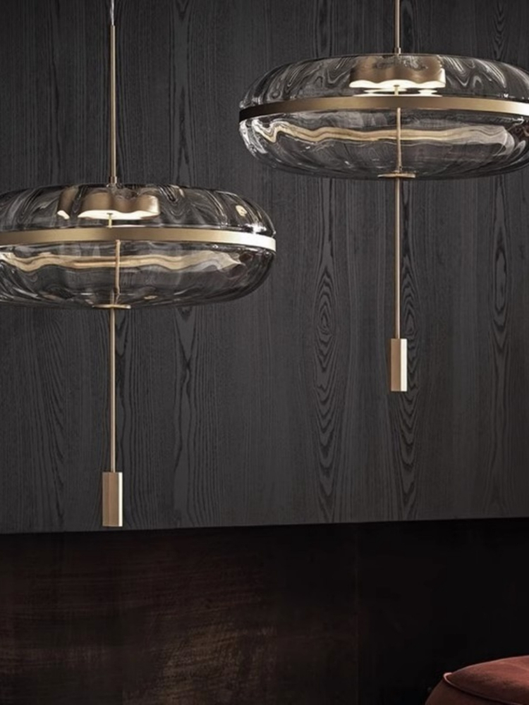 Nordic Postmodern Circular Gla - Lighting Decor Store 评论和价格