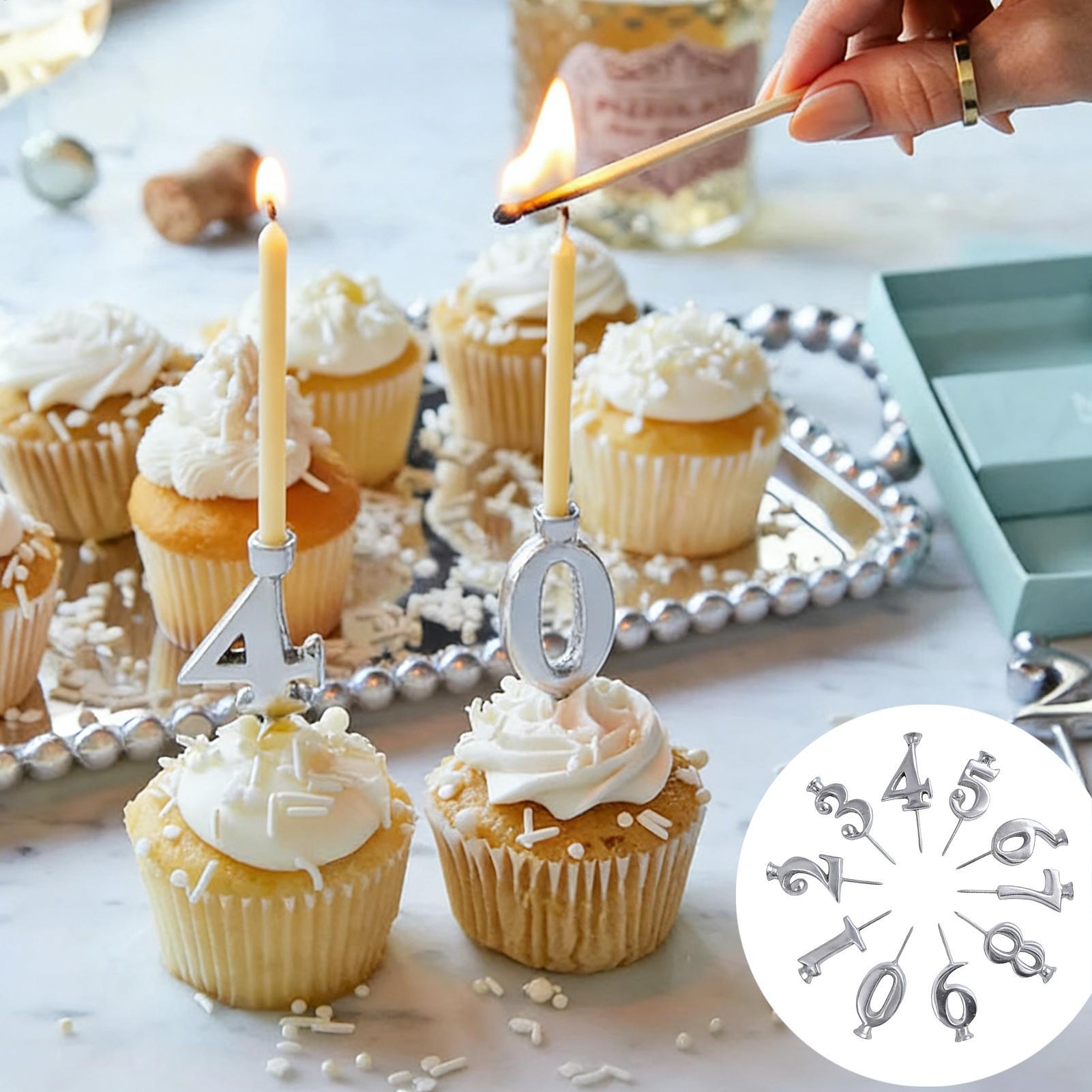 Reusable numbers birthday cand - Candle Holder Set 评论和价格