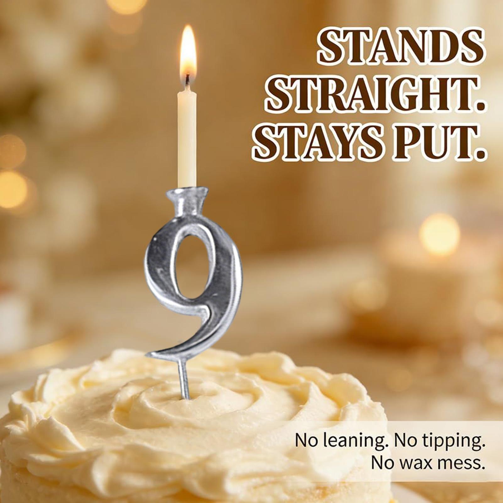 Reusable numbers birthday cand - Candle Holder Set 评论和价格