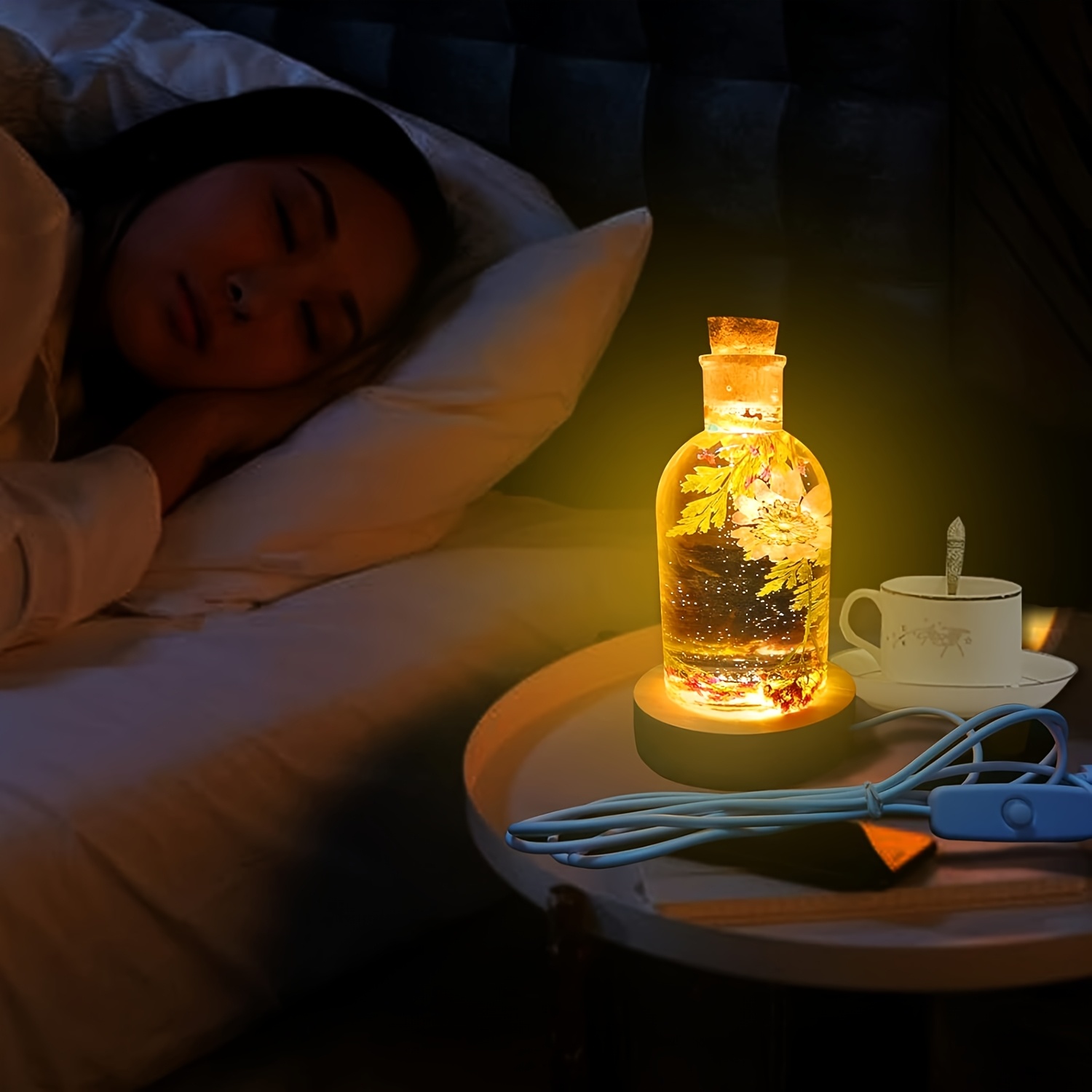 Drift Bottle Light Resin Mold  - Decor Lighting Cork 评论和价格