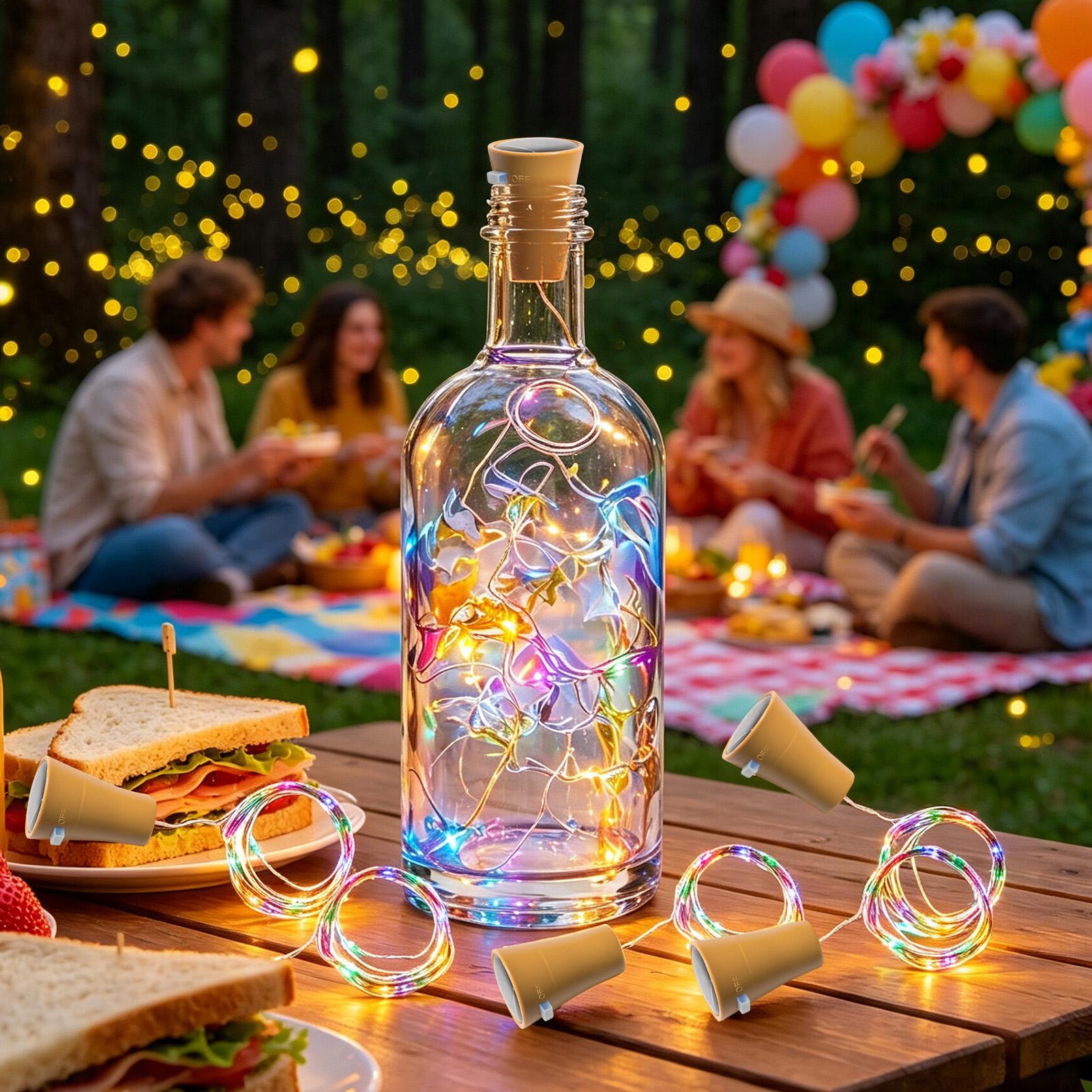 Solar Wine Bottle Lights LED W - Decor Lighting Cork 评论和价格