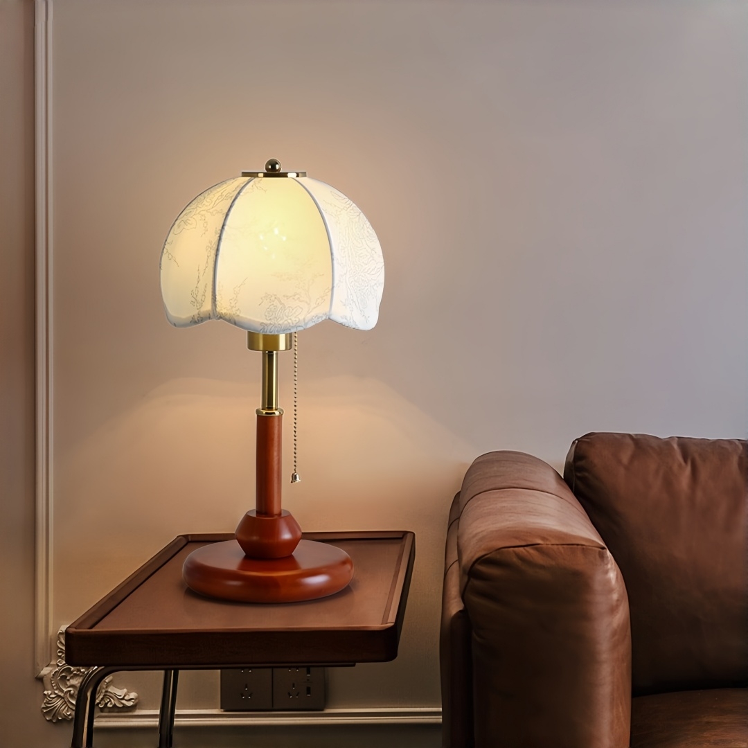 Vintage Scalloped Dome Table L - Lighting Decor Bedroom 评论和价格