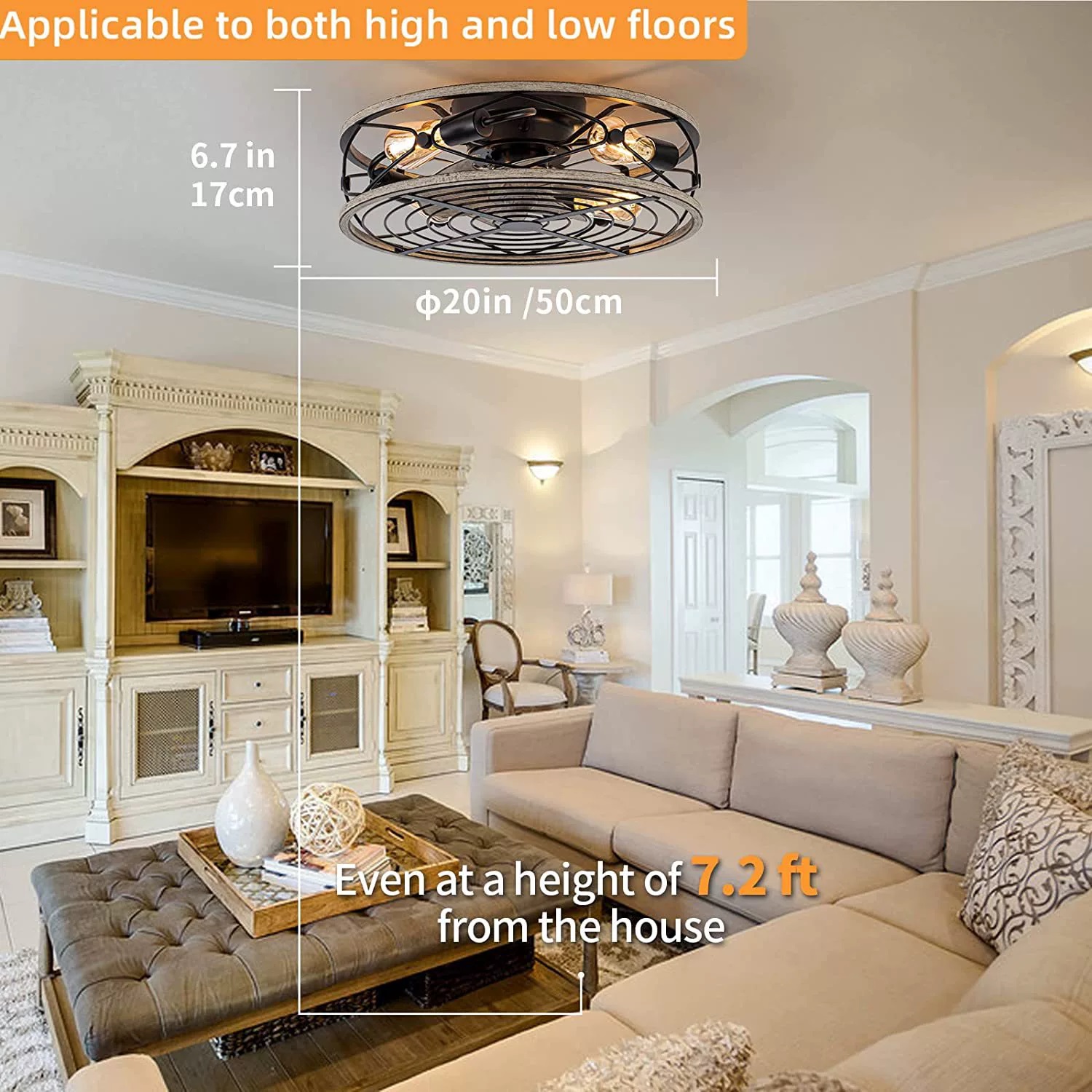 Smart Ceiling Fan Fans With Li - Decor Lighting Fans 评论和价格