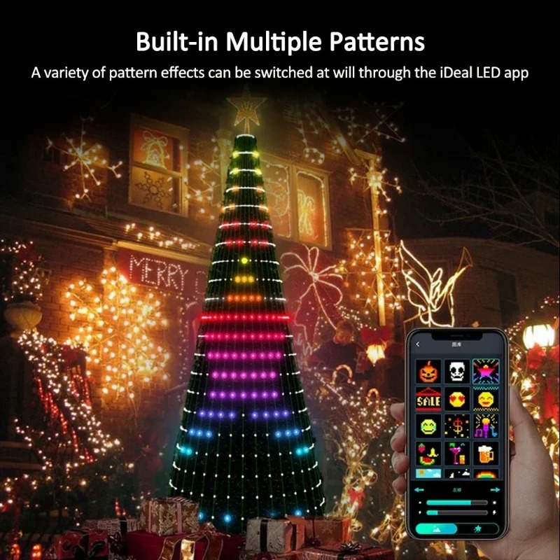 Christmas Star Tree Lights RGB - Lighting Tree Decor 评论和价格