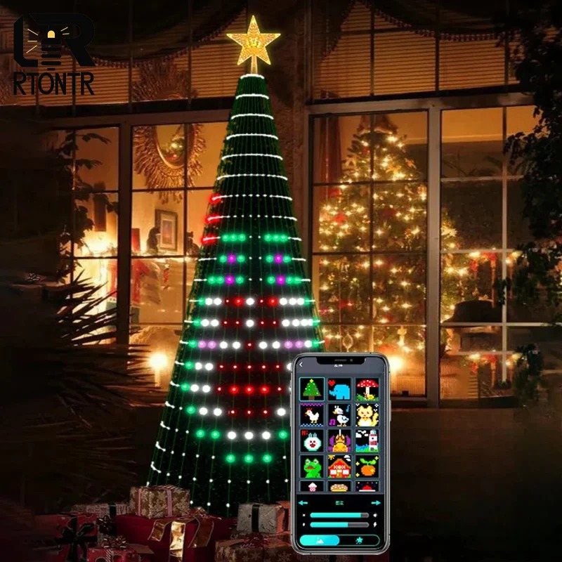 Christmas Star Tree Lights RGB - Lighting Tree Decor 评论和价格