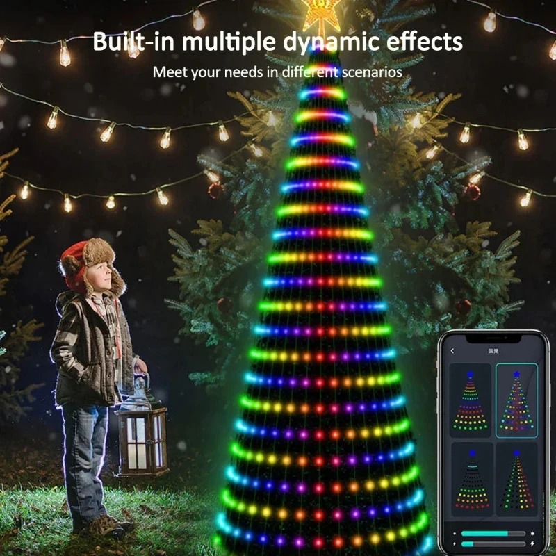 Christmas Star Tree Lights RGB - Lighting Tree Decor 评论和价格