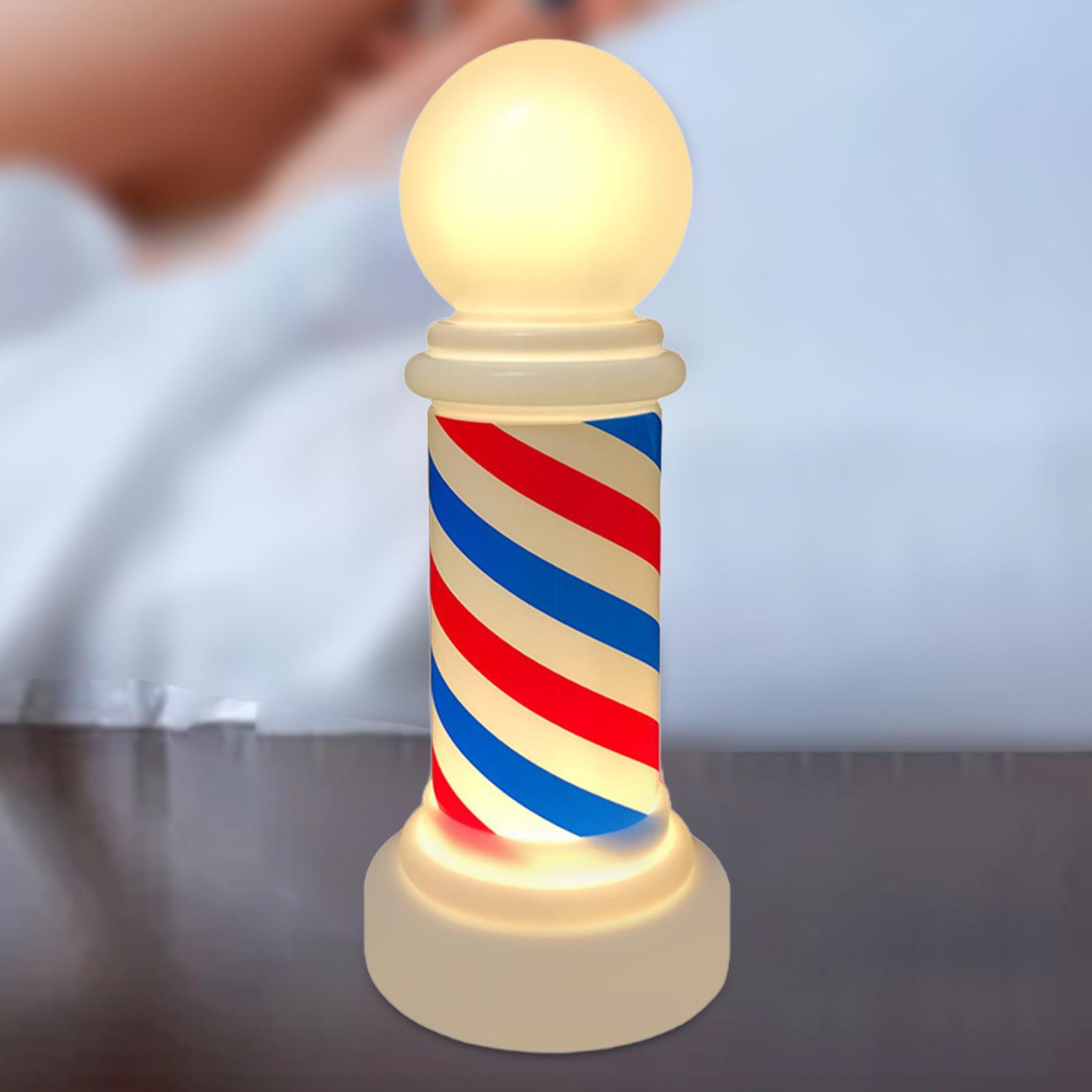 Barber Sign Rotating LED Lamp  - Decor Lighting Solution 评论和价格