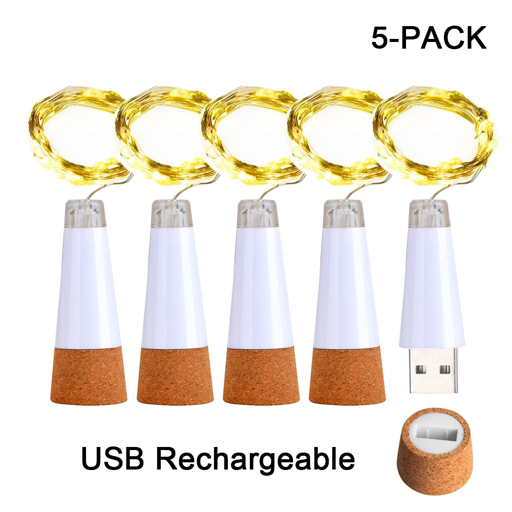 2m 20 LED Cork Bottle Fairy Li - Decor Lighting Cork 评论和价格