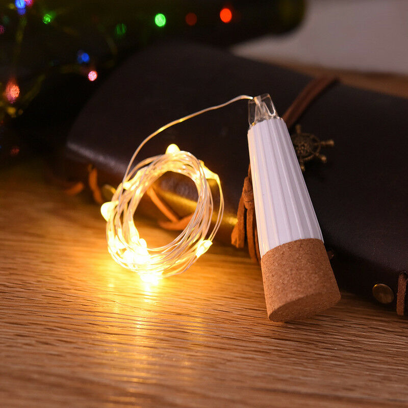 2m 20 LED Cork Bottle Fairy Li - Decor Lighting Cork 评论和价格