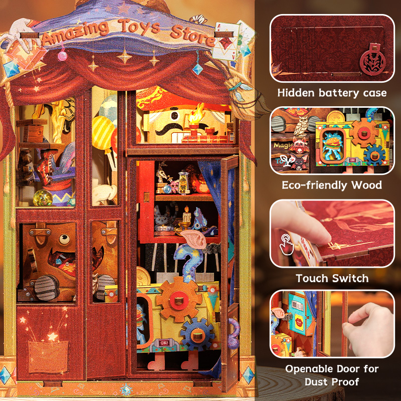 CUTEBEE DIY Book Nook Kit Mini - Lighting Decor Store 评论和价格