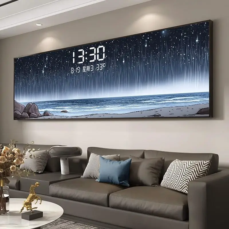Temperature Date Wall Clock Lu - Lighting Home Decor Wall Clocks 评论和价格