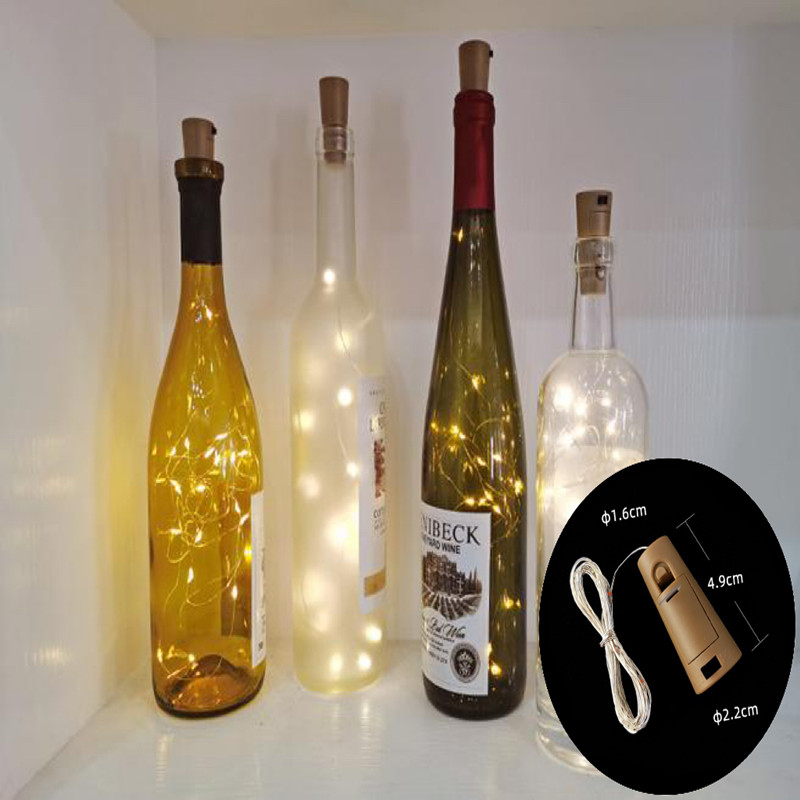 LED Wine Bottle Lights with Co - Decor Lighting Cork 评论和价格