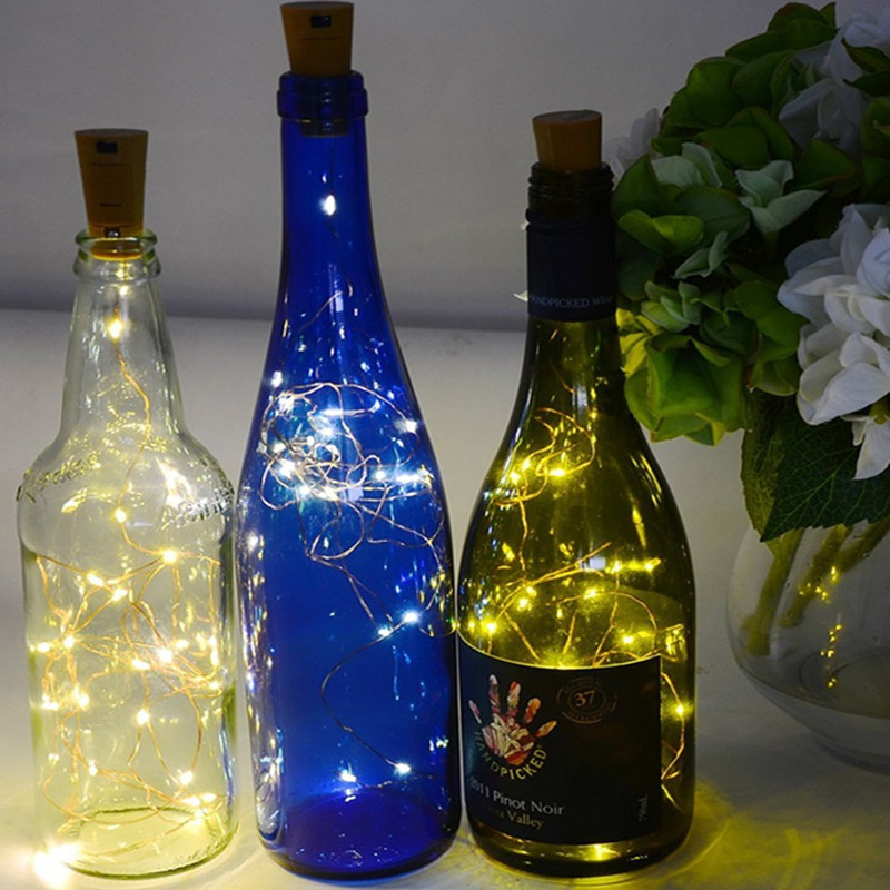 LED Wine Bottle Lights with Co - Decor Lighting Cork 评论和价格