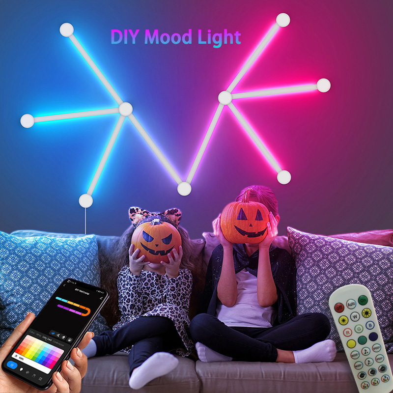 Smart RGB Wall Lamp, Bluetooth - Lighting Decoration Ideas 评论和价格
