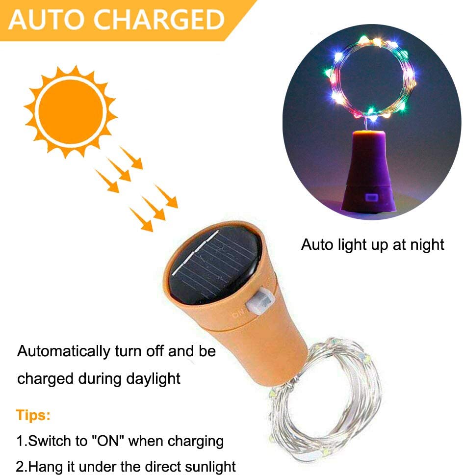 Solar Wine Bottle Led String F - Decor Lighting Cork 评论和价格
