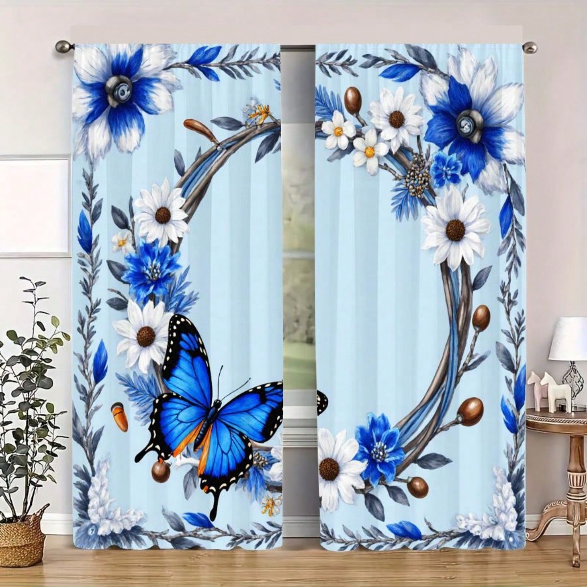 2pcs 2D Flat Light Blue Backgr - Elements Lighting Decor 评论和价格