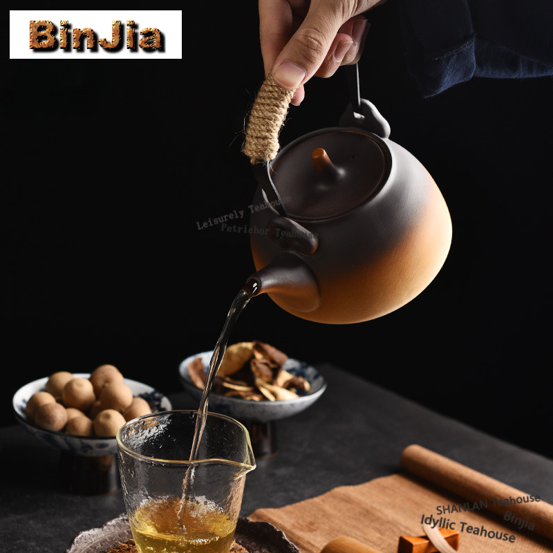 Crude Pottery High-handled Pot - Candle Holder Set 评论和价格
