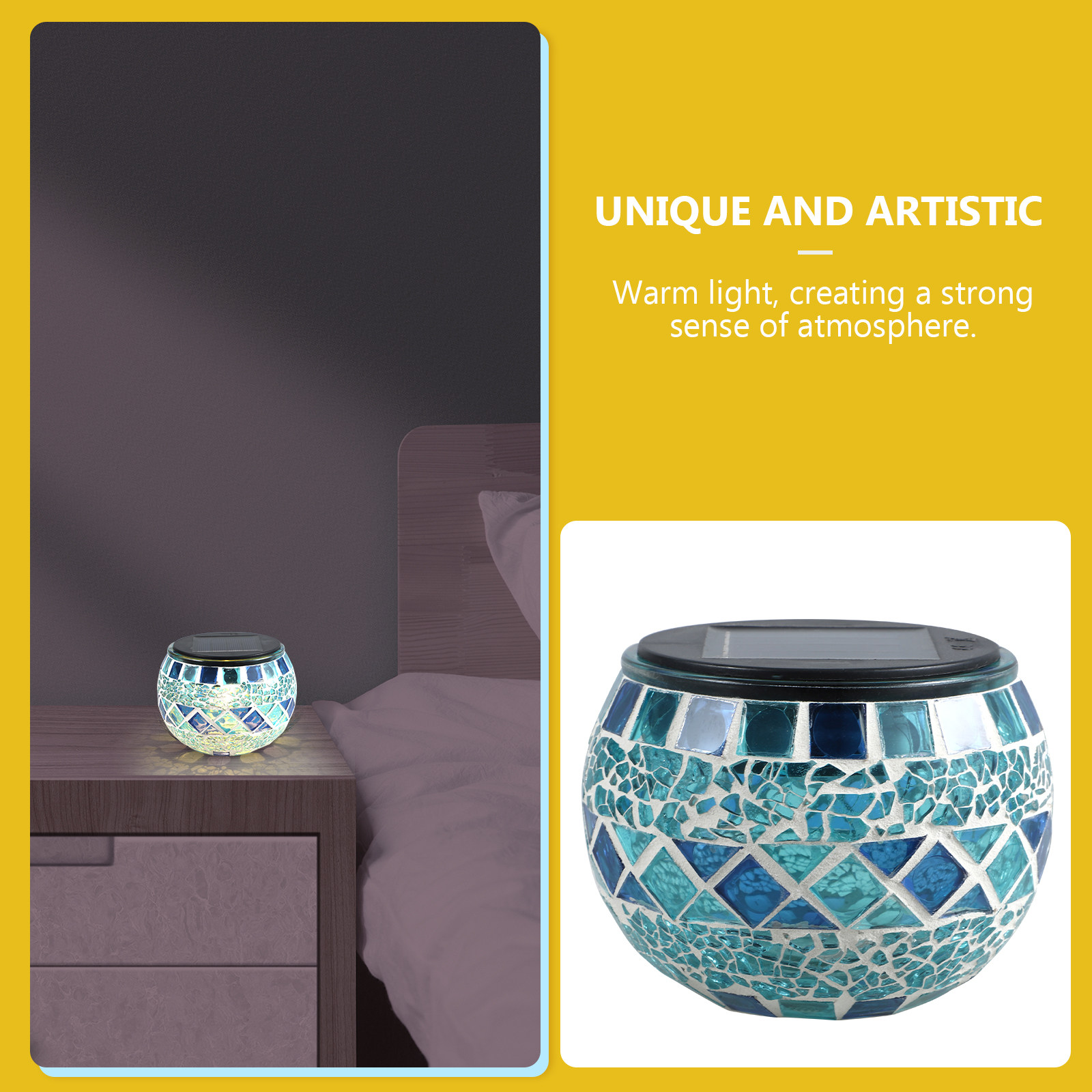 Mosaic Light Solar Glass Decor - Decor Lighting Solution 评论和价格