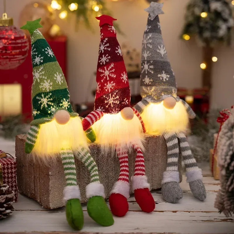 Christmas Faceless Doll Gnome  - Lighting Tree Decor 评论和价格